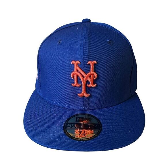 New Era 59FIFTY NY Mets 1986 World Series Sidepatch Fitted Hat 7 1/4 - Picture 1 of 7